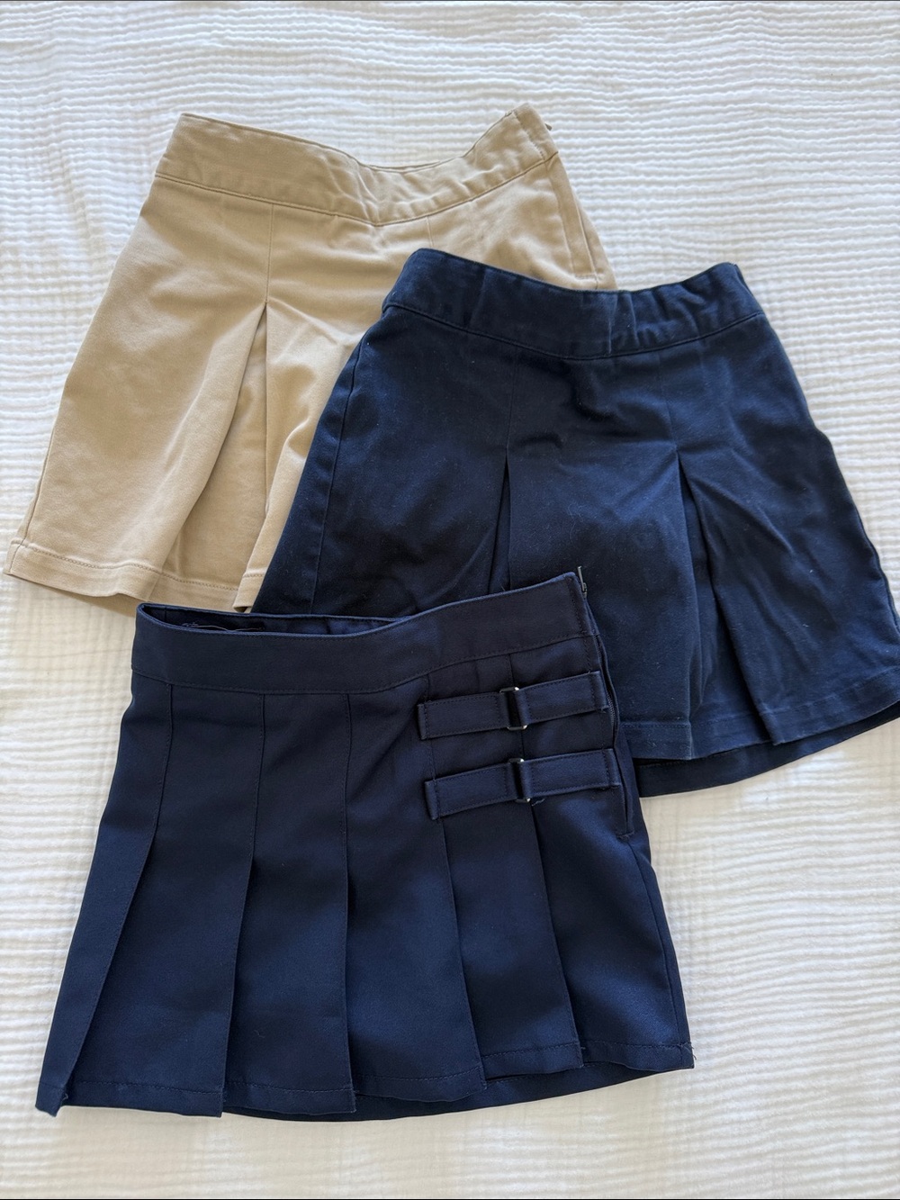 French Toast / Cat&Jack Girls' Skorts & Pleated Skirt Set - Navy, Khaki